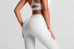 Fitness,Model,In,Leggings,With,Beautiful,Buttocks.,Sporty,Booty