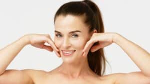 Mature woman with fresh face after trying cutera titan skin tightening treatment.